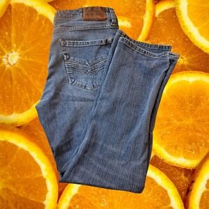 Seven 7 Premium Denim Straight Fit Jeans Mens W36 L30 Blue‎ Light Wash